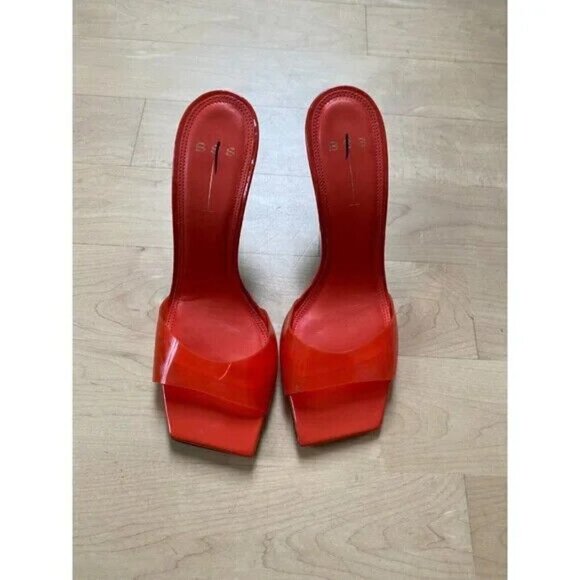 Black Suede Studio Sandal Heels BNWT Heels "Valerie" Women New Slides - Picture 3 of 8